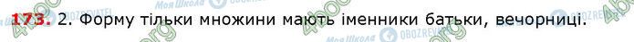 ГДЗ Українська мова 6 клас сторінка 173